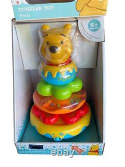 Disney baby Winnie the Pooh huge toy lot of 9, baby shower gift! MUST SEE