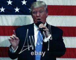 Donald Trump Signed 8x10 Photo MUST SEE very nice autographed + COA