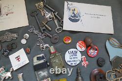 EXCELLENT OLDER JUNK DRAWER LOT Unique Items A Must See