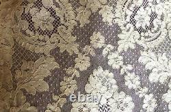 EXQUISITE ANTIQUE FRENCH ALENCON NET LACE RUNNER 34 x 14 A MUST SEE