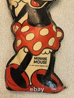 Extremely Rare 1930s Mickey Mouse's Minnie Mouse Oil Cloth Doll. Must See