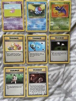 FULL Pokemon Fossil Set 100% Complete WOTC (must See)! 62/62