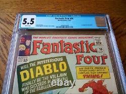 Fantastic Four #30 CGC 5.5 White Must See Presents Crazy Well 1st Diablo 1964