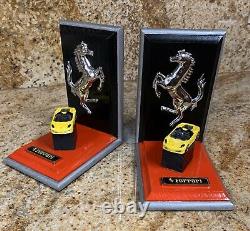 Ferrari Set Of Bookends Amazing Gift Custom Made MUST SEE
