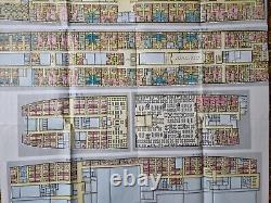 French Line M. S. Lafayette Brochure/ Deck Plan 1934-35 Huge! Must See