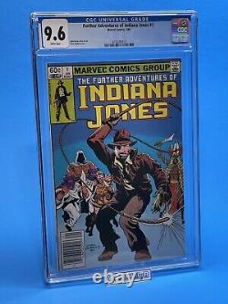 Further Adventures of Indiana Jones #1 CGC 9.6! High Grade Newsstand! Must See