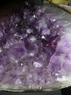 Genuine Brazilian Purple Amethyst Crystal 15 lb. Dispaly Specimen! Must See