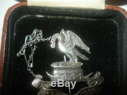 Genuine Liverpool Pals Silver Officers Cap Badge MUST SEE