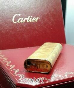 Gold Cartier Lighter 18Kt Gold Plating Overhauled! Working great! Must See