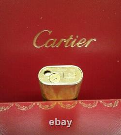 Gold Cartier Lighter 18Kt Gold Plating Overhauled! Working great! Must See