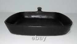 Griswold Vintage Square Skillet Fry Pan Cast Iron 9.5 Diameter, Must See