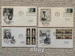 HIRSCHFELD LOT OF 8 authentic hand signed vintage First Day Covers MUST SEE