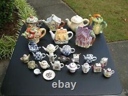 HUGE 26 piece collectable tea pots Collection must see