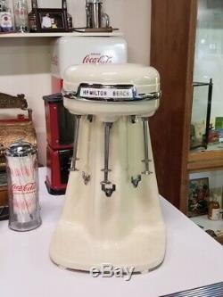 Hamilton beach Almond 40 dm milkshake malt mixer MUST SEE PICS/descr. RESTORED