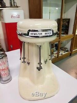 Hamilton beach Almond 40 dm milkshake malt mixer MUST SEE PICS/descr. RESTORED