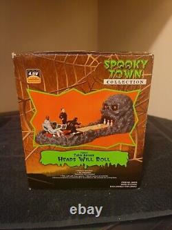 Heads Will Roll Lemax Spooky Town? One of a Kind? LED Enhanced Must See