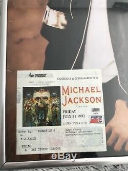 Huge Michael Jackson Mj Collection Inc Framed Programmes & Tickets Must See