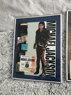 Huge Michael Jackson Mj Collection Inc Framed Programmes & Tickets Must See