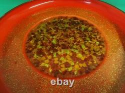 Huge Unique Abstract Mid Century Matisse Renoir Enameled Copper Bowl MUST SEE