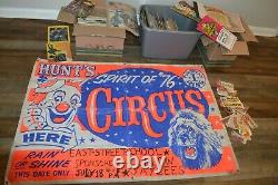 Huge Vintage Circus Collection! Must See! 100's Of Items