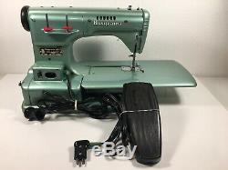 Husqvarna Viking Automatic Type 21 Swedish Sewing Machine with Case Rare Must See
