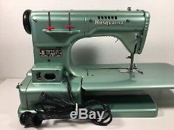 Husqvarna Viking Automatic Type 21 Swedish Sewing Machine with Case Rare Must See