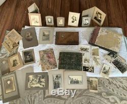 INCREDIBLE FAMILY PHOTO LOT WWI & WW2 Photo Albums SHIPS AIRPLANES ETC MUST SEE