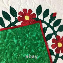 Incredible Hand Applique Presidents Wreath FINISHED QUILT = A Must See Quilt