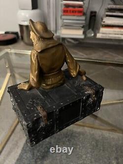 J. B. Hirsch Pirate Sitting On Treasure Chest 1930's Must SEE RARE Heavy