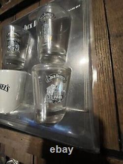 Jack Daniels Shot Glass Set With RARE Scenes Shots! Must See! From 2005