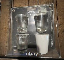 Jack Daniels Shot Glass Set With RARE Scenes Shots! Must See! From 2005