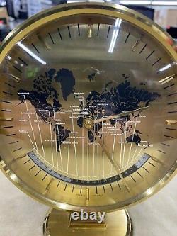 Kienzle Quartz Vintage German Mid Century World Clock RARE Working Must See