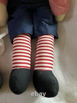 LARGE 35' Raggedy Ann & Andy Dolls Soft Body HOMEMADE VERY NICE MUST SEE