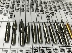 LOT of 50 Esterbrook Dip Pen NIbs RARE & Collectible Sampler Set MUST SEE