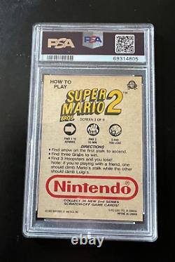 LUIGI Rookie MUST SEE 1989 O-Pee-Chee Super Mario 2 PSA 9 Screen 3 Nintendo