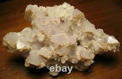 Large Georgeous Quartz with Calcite Plate from Dalnegorsk, Russia Must See