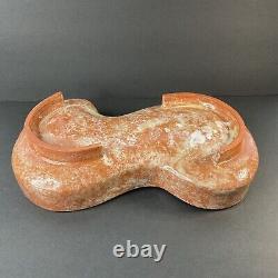 Large MCM Pottery Centerpiece Abstract Atlantic Ocean With Sunken Titanic MUST SEE