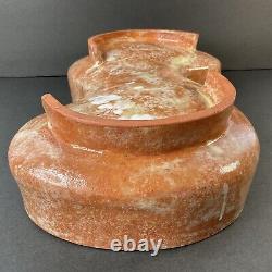 Large MCM Pottery Centerpiece Abstract Atlantic Ocean With Sunken Titanic MUST SEE