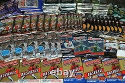 Large Unopened Bowman Baseball Wax Pack Collection From 1992-2005! Must See