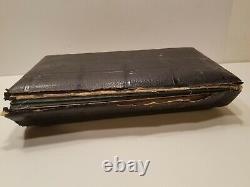 LargeAntique German Cabinet Photo Album 1890's Cabinet Cards Must See