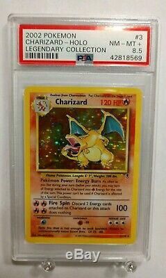 Legendary collection charizard Holo 3/110 NM PSA 8.5, Pop 10! Must See