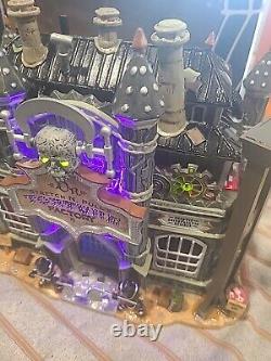 Lemax Spooky Town Dr. Stretch N. Pull's Torture Factory LED ENHANCED -MUST SEE