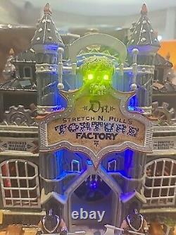 Lemax Spooky Town Dr. Stretch N. Pull's Torture Factory LED ENHANCED -MUST SEE