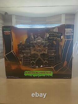 Lemax Spooky Town Dr. Stretch N. Pull's Torture Factory LED ENHANCED -MUST SEE