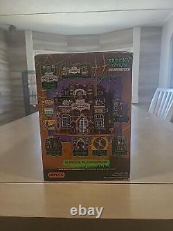 Lemax Spooky Town Dr. Stretch N. Pull's Torture Factory LED ENHANCED -MUST SEE