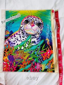 Lisa Frank Rainbow Reef clear pencil pouch 10x12 Vintage MUST SEE