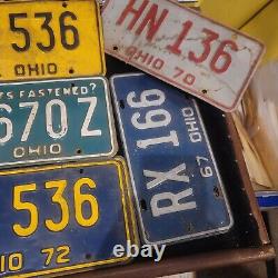 Lot Of 24 Vintage Ohio License Plates Must See Pics! Reseller Alerts