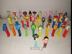 Lot Of 35 Vintage PEZ Candy Dispenser insane Collection Must See Withdisney Bin388