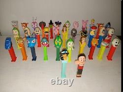 Lot Of 35 Vintage PEZ Candy Dispenser insane Collection Must See Withdisney Bin388