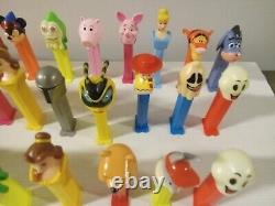 Lot Of 35 Vintage PEZ Candy Dispenser insane Collection Must See Withdisney Bin388